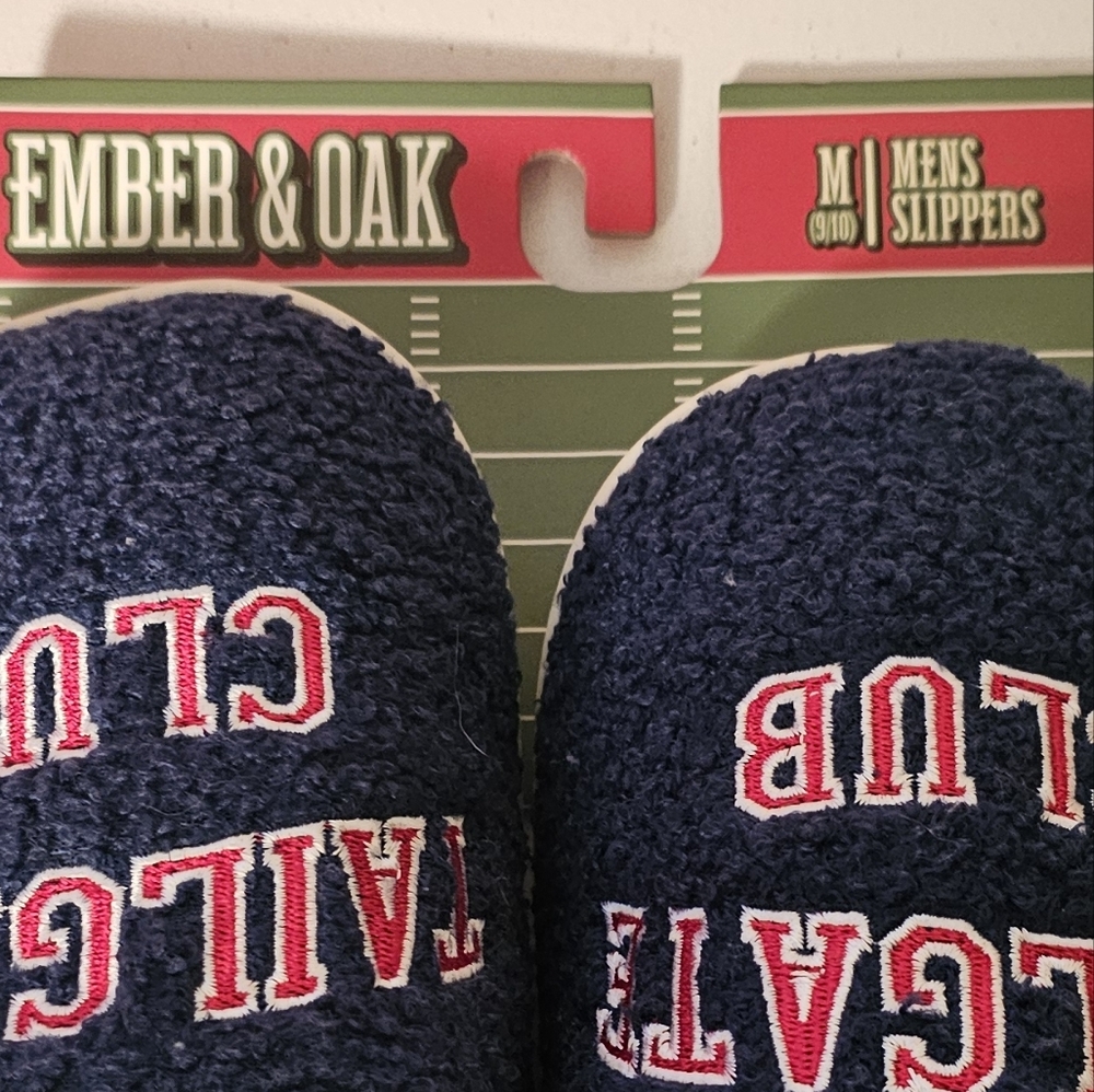 Men's Football Slippers - Navy - Picture 2 of 4